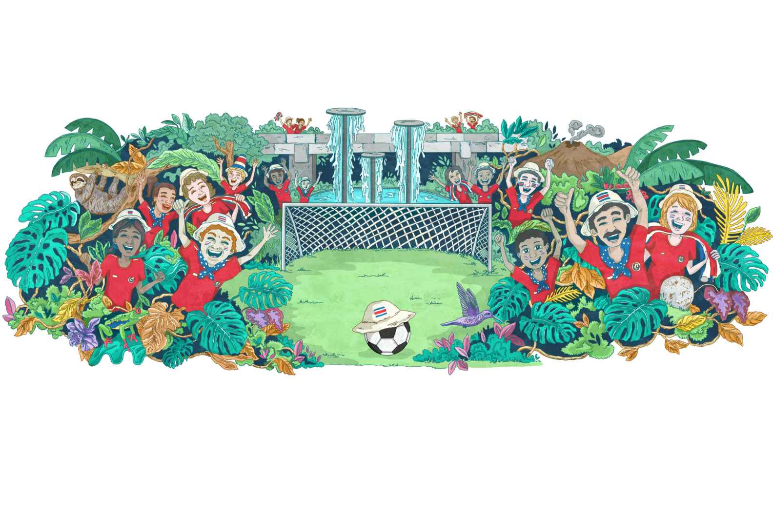 Costa Rica Google Doodle World Cup Russia 2018