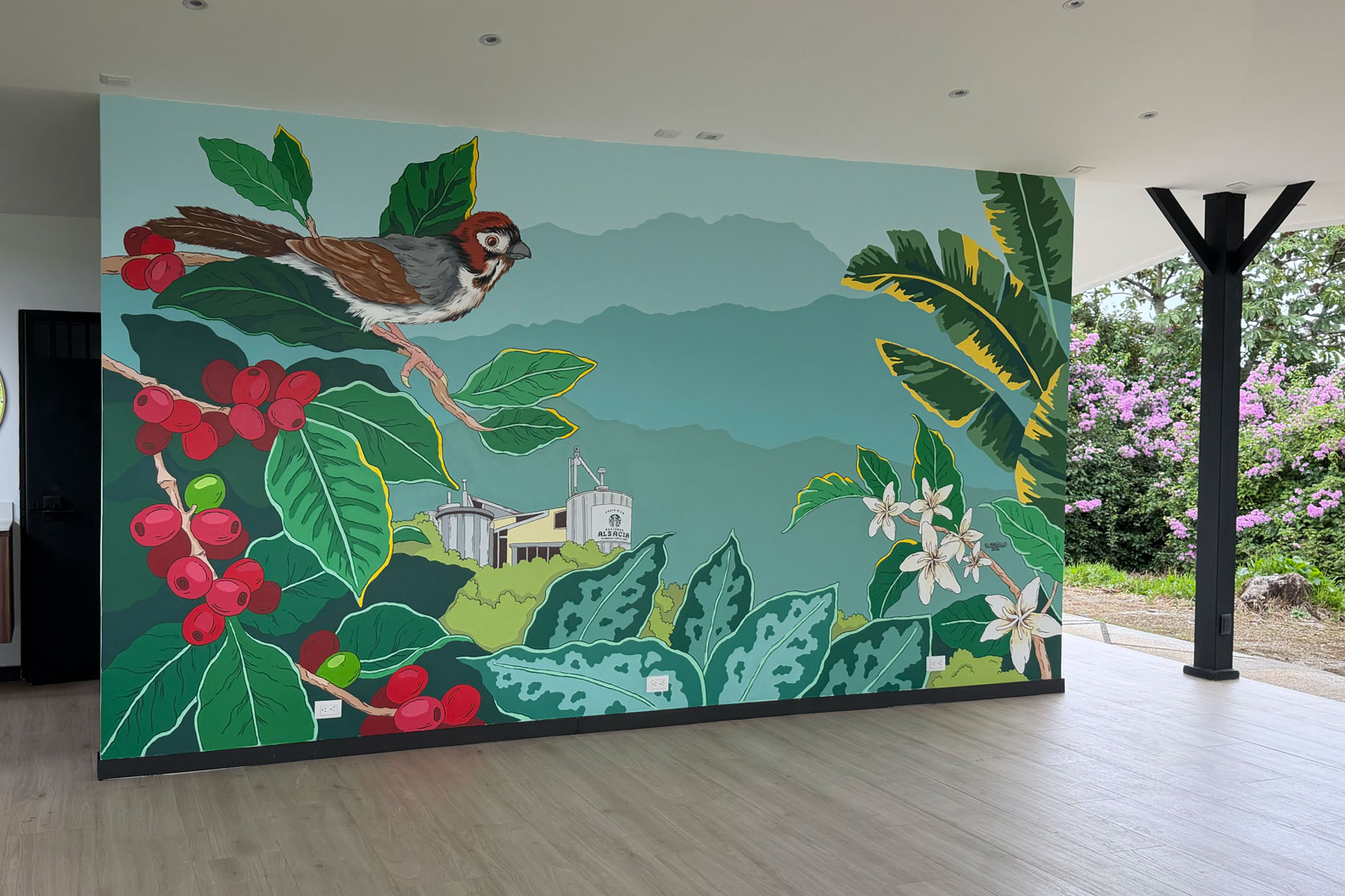 Mural Hacienda Alsacia Starbucks